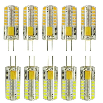 10Pcs / Veliko Mini G4 Bi Pin Znanja LED Žarnica 12V 220V AC, DC, 3w Nadomešča 30w Halogenske Žarnice Luči Lestenec Žarnica