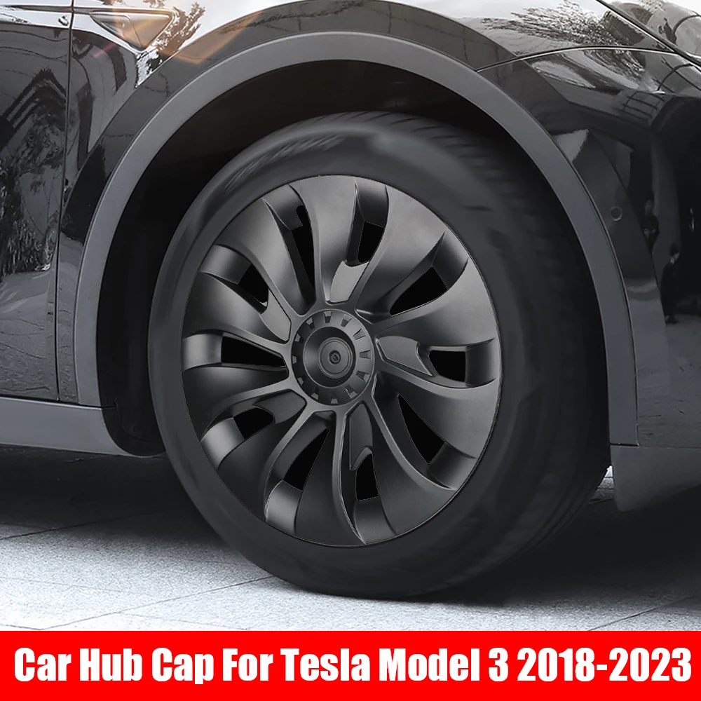 18 Inch Avto Hubcaps Hub Skp Kolesni Pokrovi Pnevmatike Zajema Niz Dekorativnih Blato Varovala Avtomobilski Pribor Za Tesla Model 3 2018-20230