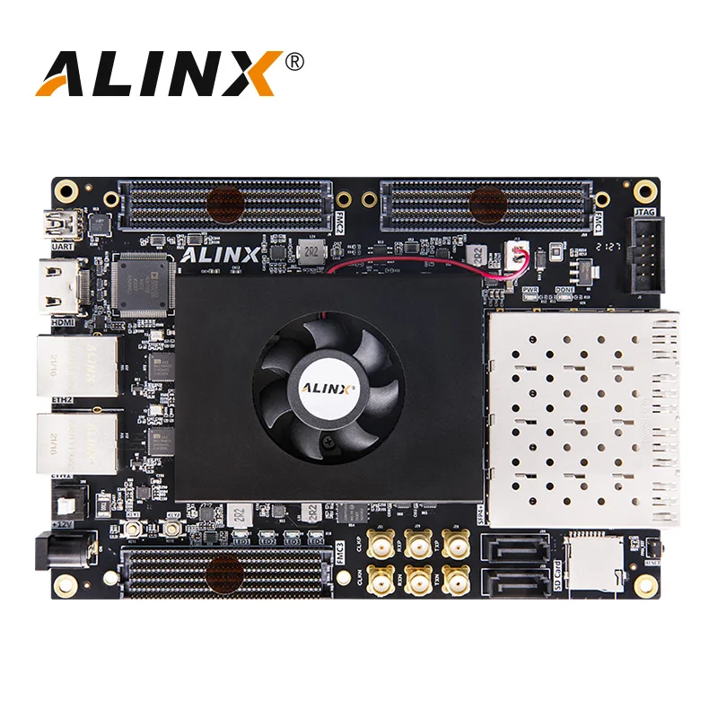 ALINX AXKU040: Xilinx Kintex UltraScale XCKU040 FPGA Odbor za Obdelovanje Videa 4GB DDR4 4x10G SFP Prenos tovarniško izdelane cigarete HPC5
