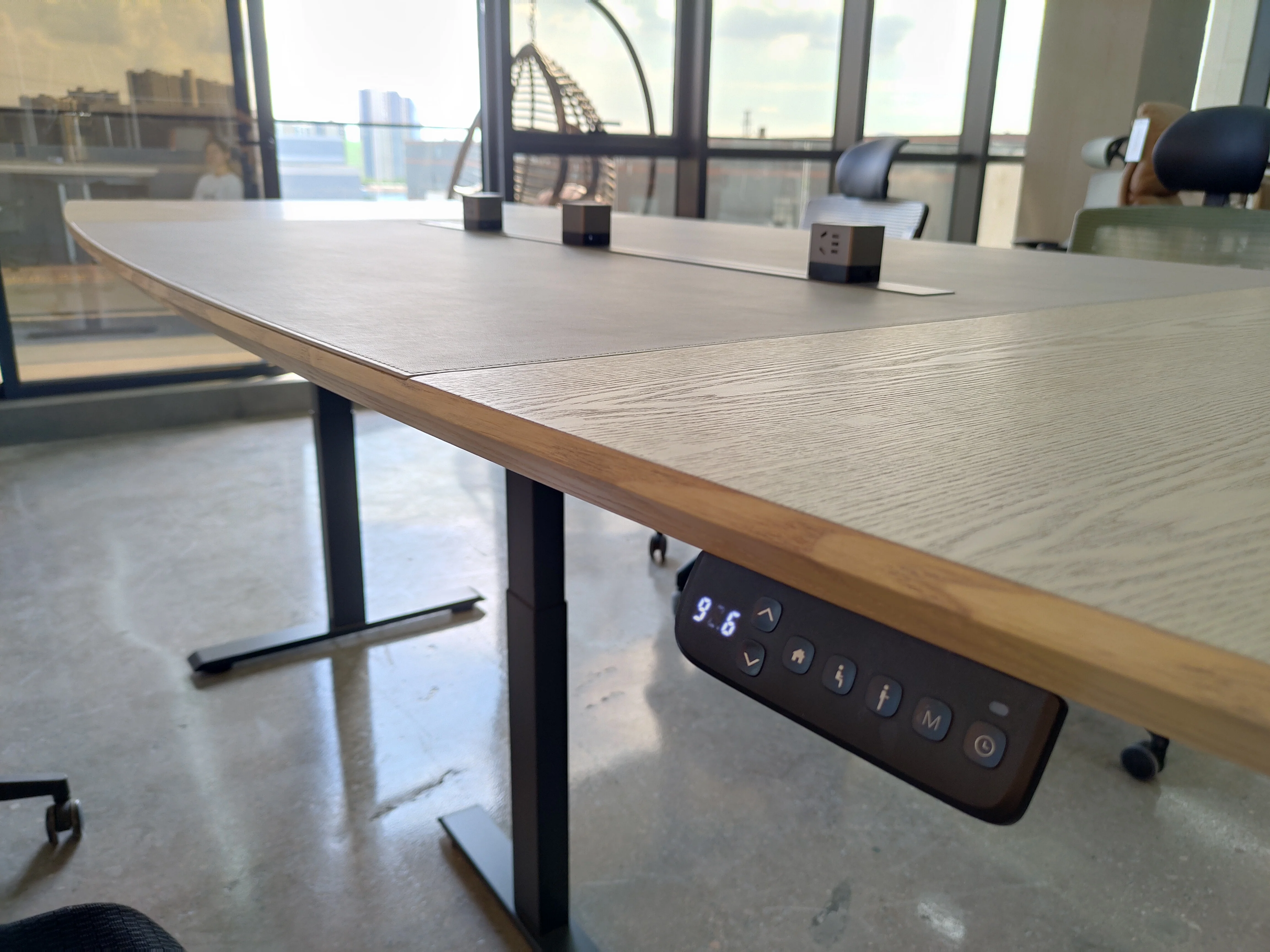 Električni Stoji Desk konferenca tabela pametno električno dvižno mizo nastavljiva višina desk sveta tabela urad srečanje tabela4