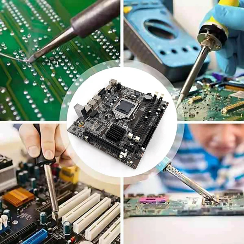 H55 Motherboard LGA1156 Podpira I3 530 I5 760 Serije CPU DDR3 Pomnilnika Matično ploščo+I3 540 CPU+SATA Kabel+Termalno Pasto3