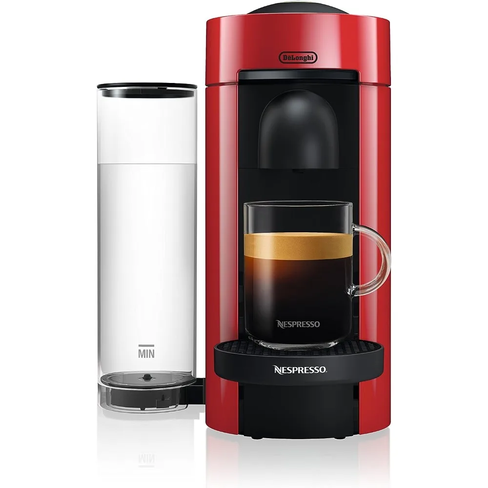 Nespresso VertuoPlus Kave in Espresso Stroj za De'Longhi z Mlekom Frother, 40 unč,Cherry Red1