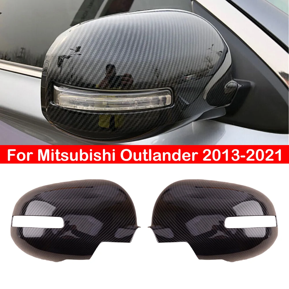Za Mitsubishi Outlander 2013-2021 Avto Rearview Strani Ogledalo Kritje Krilo Skp Zunanjost Vrata Nalepke Primeru Prevleko Iz Ogljikovih Vlaken Videz0