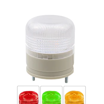 1 plast Tri barve Strobe Signal opozorilna lučka 24V LED Z alarmno napravo CNC obdelovalni opozorilna lučka rdeča rumena zelena