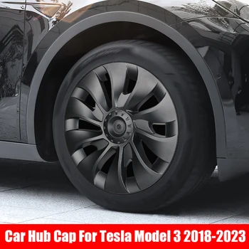 18 Inch Avto Hubcaps Hub Skp Kolesni Pokrovi Pnevmatike Zajema Niz Dekorativnih Blato Varovala Avtomobilski Pribor Za Tesla Model 3 2018-2023