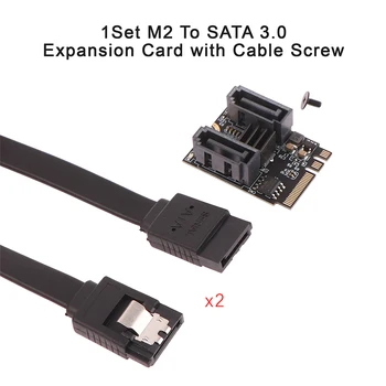 1Set M2, Na SATA 3.0 Širitev Riser Card s Kablom TIPKO A + E WIFI Trdi Disk Adapter za Kartico Brezplačna Disk Namestitev
