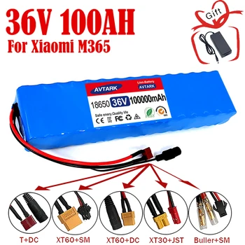 36V 100Ah 10S3P 18650 Litij-ionska Baterija 100 Watt 20A BMS T XT60 Plug za Xiaomi Mijia M365 Električna Kolesa, Skuterja