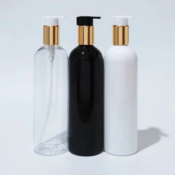 400 ML Visoke Kakovosti Losjon Črpalka Steklenice Črno Bel Kozmetični Posodo Tekoče Milo Razpršilnik Vžigalnike Šampon Tuš Gel za Steklenice