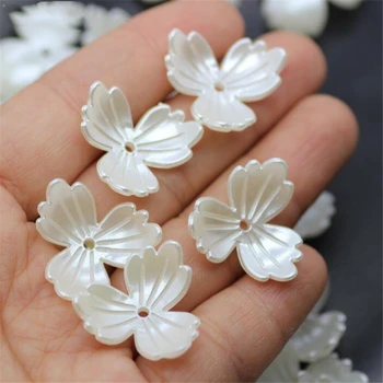 50pcs/veliko novih imitacije pearl 22 mm akril noge cvet latica priključki za diy pokrivala poročni nakit, izdelava dodatki