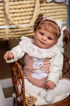 60 cm Maddie Rodi Otroka Srčkan Lutka Dekle z Korenine Las Malčka Priljubljena Veren Pravi Mehko Dotikajte Ljubki Baby Bebe, ki so Prerojeni