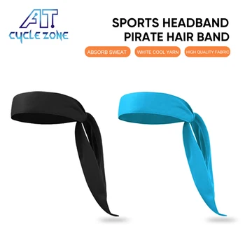 Anti-slip Elastični naglavni Trak Kolo MTB Hairband za Ženske Moški Tekaški Športni Nogomet Elastični Športni Anti Znoj UV Glavo