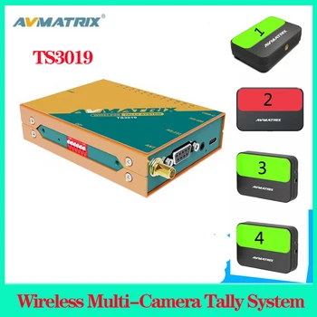 AVMATRIX TS3019 Mobilna Multi-Fotoaparat Tally Sistem PTZ Daljinski upravljalnik 433Mhz 200m Distancefor Video Preklopnik Vmix Tally lučka