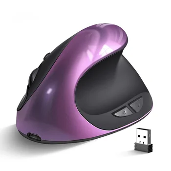 Brezžično Miško Navpično Igra Polnjenje prek kabla USB Mouse Računalniška Miška Ergonomske Navpično Miško 1600 DPI Za Prenosni RAČUNALNIK Dela Android