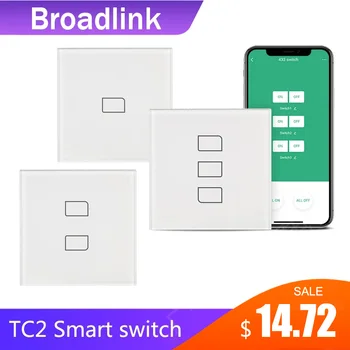 Broadlink TC2 kraljestvu različica 1/2/3 Banda WiFi Avtomatizacijo Doma Smart Oddaljen Nadzor Led Luči Switche Dotik prek RM4 Pro