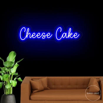Cheesecake Cafe Open gostinske dejavnosti Kave Lučka LED Neon Znak Torto ODPRITE Svetlobni Znak Trgovina Trgovina Neon Znak Dekoracijo Luči