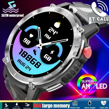 ChiBear Pametno gledati za Moške 4G ROM RAM 1G 400mAh fitnes športen bedeti 3ATM Nepremočljiva Bluetooth Klic Smartwatch 1.6 palca 2023 Nova