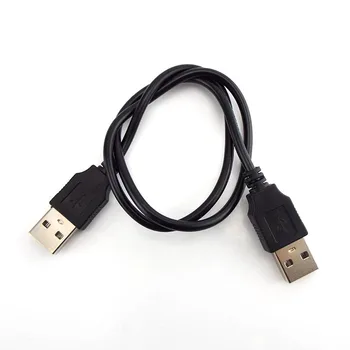 Dvojni USB 2.0 tip A Moški Moški Računalnik Podaljšek Adapter za Priključek Podaljšek Kabel Visoke Hitrosti Prenosa Podatkov, Sinhronizacija Line