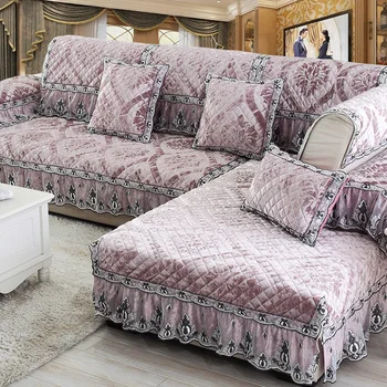 High-end luksuzni evropske čipke plišastih tkanine, tkanine, dnevni prostor kavč določa kavč kritje brisačo minimalističen, modni usnjeni kavč, blazine