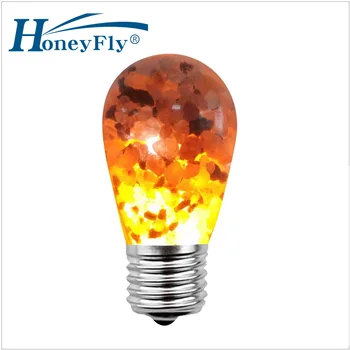HoneyFly Himalaje Sol Žarnica S14 E27 6W Rumena Lava Žarnica Edison Žarnica Notranja Dekorativna svetila