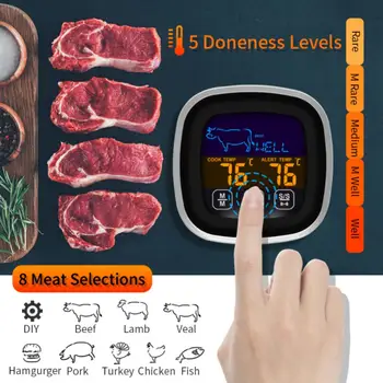 Jekla Mesa Termometer Občutljivost Na Prostem Kuhinja Smart Display Zrezek Merchandises Iz Nerjavečega Sonda Za Hrano V Gospodinjstvu