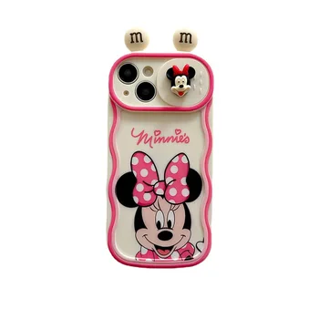 Mickey Minnie Mouse Disney Risanke Srčkan Primeru Telefon za iPhone 6s 7p 8p XR XS SE 11 12 13 14 Pro Max Shockproof Polno Zadnji Pokrovček
