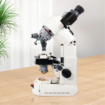 MOC Poučevanja Spojina Mikroskopom Znanstvene Raziskave Gradnik nastavite Eksperimentalni Mikroskopom Opeke Igrače za Otroke Darilo