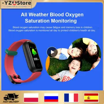 Nov Slog Nepremočljiva Študent Elektronski Watch Srčni utrip Spanja Health Monitor Pametno Gledati Zaslon na Dotik čezmejnih silikagel
