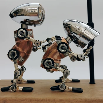 Ročno industrijske slog metal punk robot namizno dekoracijo sladko priznanje glasbene umetnosti kit