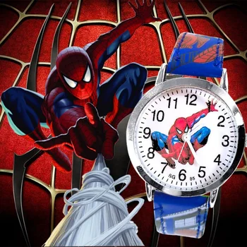 Spiderman, Disney otroška ure cartoon srčkan otrok, fant dekle elektronski gledajo otroci watch Quartz uro rojstni dan darila