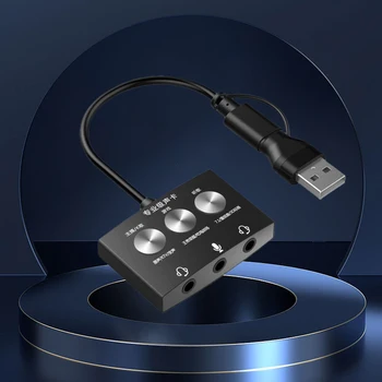 Tip-C USB Zvočno Kartico 