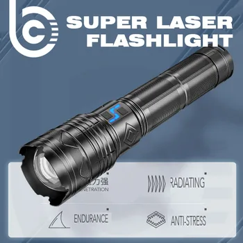 Ultra svetla daljinsko močna LED svetilka Tipa C USB za polnjenje
