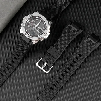 Visoka kakovost gume trak Za Casio G-SHOCK Jekleno Srce GST-B400 serije silikonske smole nepremočljiva watch trak dodatki