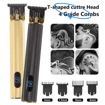 WAIKIL Strokovno Moških T9 Kovinski Električni Hair Trimmer za ponovno Polnjenje Frizuro Pralni Britje Barber Styling Orodje za Lase Clipper
