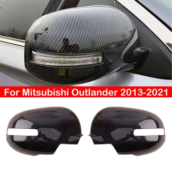 Za Mitsubishi Outlander 2013-2021 Avto Rearview Strani Ogledalo Kritje Krilo Skp Zunanjost Vrata Nalepke Primeru Prevleko Iz Ogljikovih Vlaken Videz