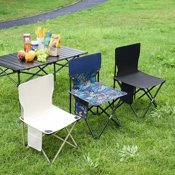 Zunanji Zložljiv Stol za Kampiranje, piknik prenosna zložljiva stol naslonjalo ribolov stol doma izlet multi-funkcionalne prosti čas sketchin